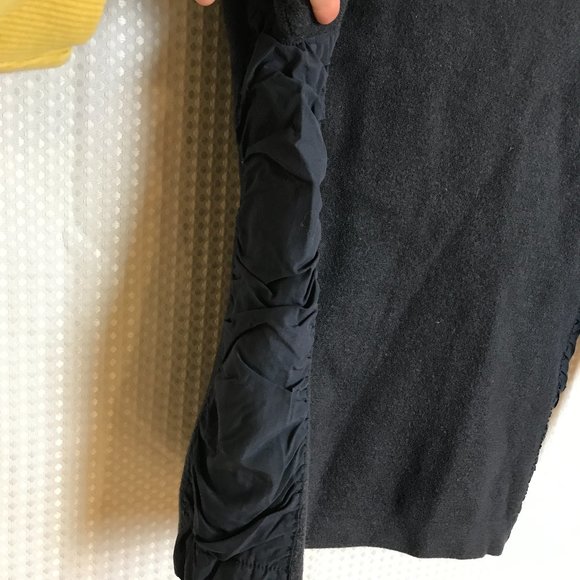 Patagonia Wool 1/4 Zip Sweater Ruched Side XL - Picture 7 of 7